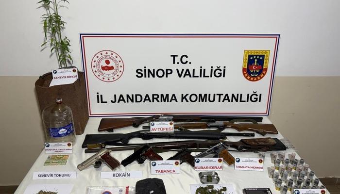 Sinop’ta ilaç operasyonlarında 2 şüphe gözaltına alındı
